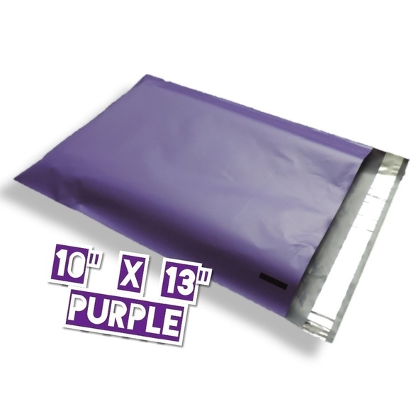 50 Poly Mailers 10x13 Purple - Picture 2 of 3